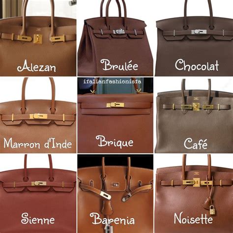 hermes dark brown color|hermes bag colour chart.